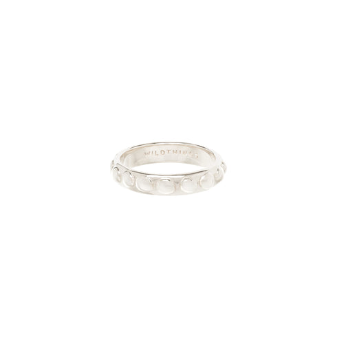 ROMAN DOTS RING SILVER